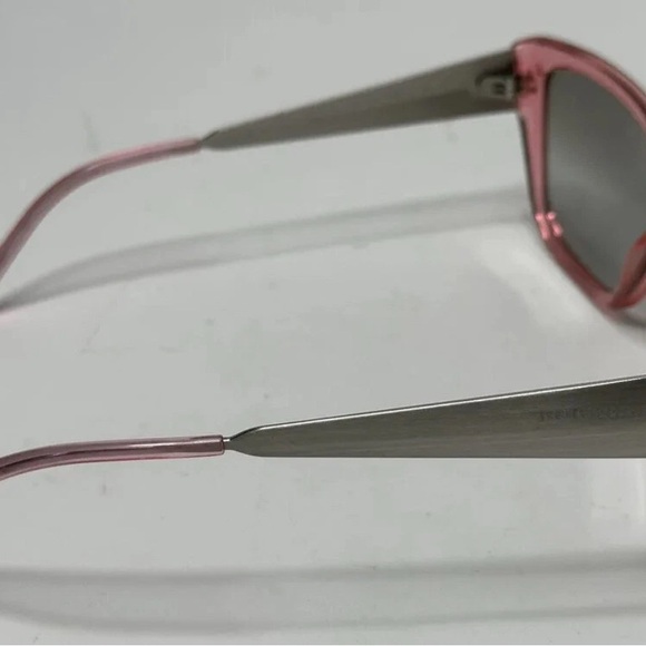 Burberry NWOT Designer Statement sunglasses women pink silver Barbie style - Picture 6 of 15